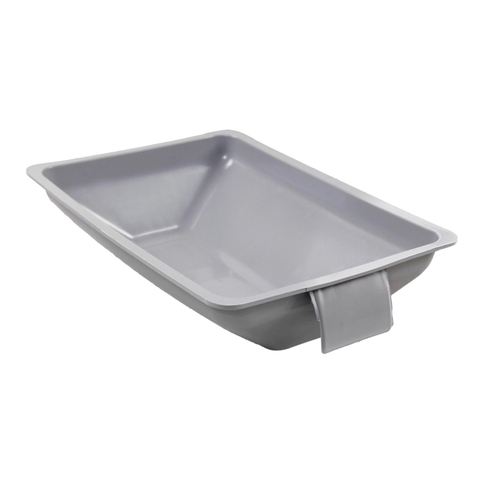Wheelchair Bed Pan, Thickened, Easy to Clean, Pull-Out Design,Special Reusable Toilet Basin for Wheelchair Elderly Patient Convenient Durable - Gray